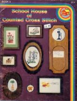 画像: school house of counted cross stitch